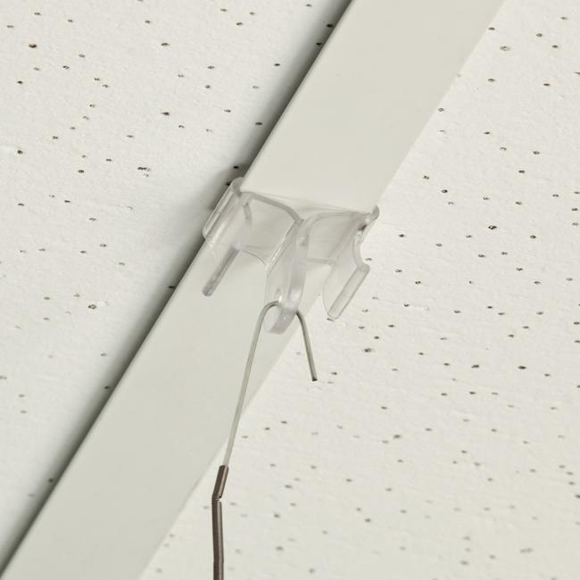 Crochet pour plafond suspendu, transparent