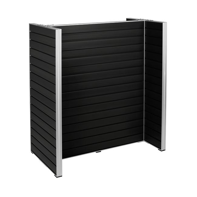 FlexiSlot® Panneau à lamelles en acier Porte-brochures Black