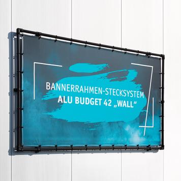 Système de cadre pour bannière à emboîter Alu Budget 42 "Wall