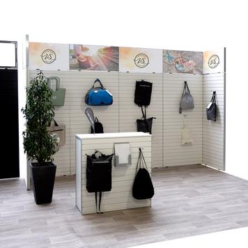 Stand d'exposition FlexiSlot "Style-Black"