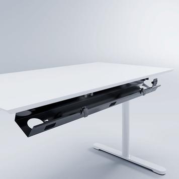 Goulotte cache câbles "click" pour table Steelforce