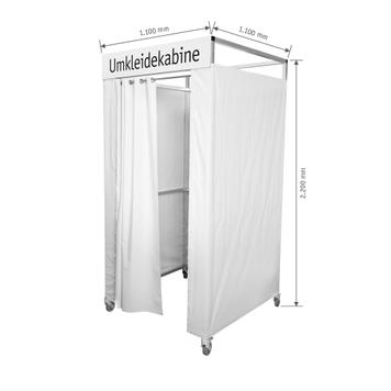 Cabine d'essayage mobile "Construct" en aluminium